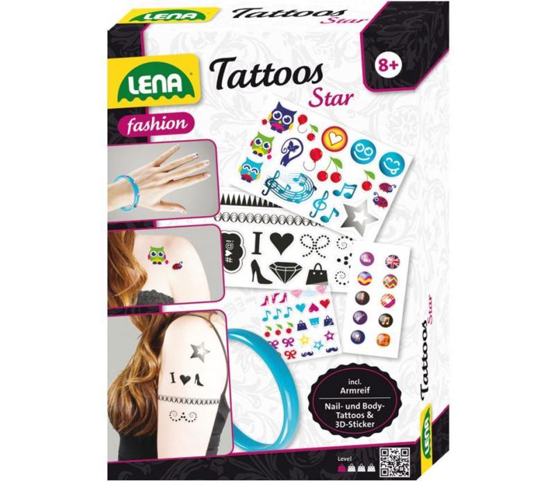 Lena tetováló szett, karkötővel