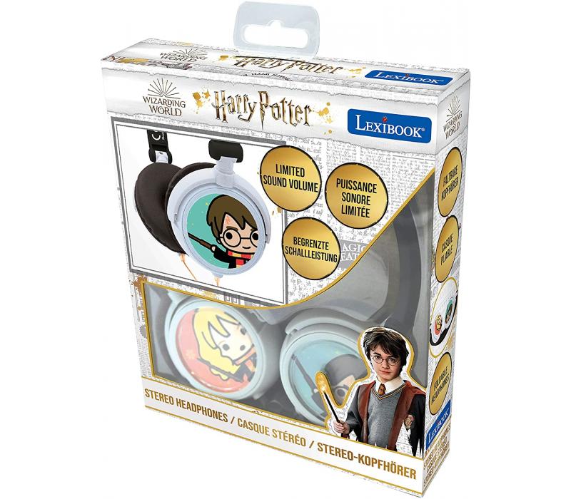 Harry Potter Sztereó vezetékes összecsukható fejhallgató, gyerekeknek biztonságos hangerővel
