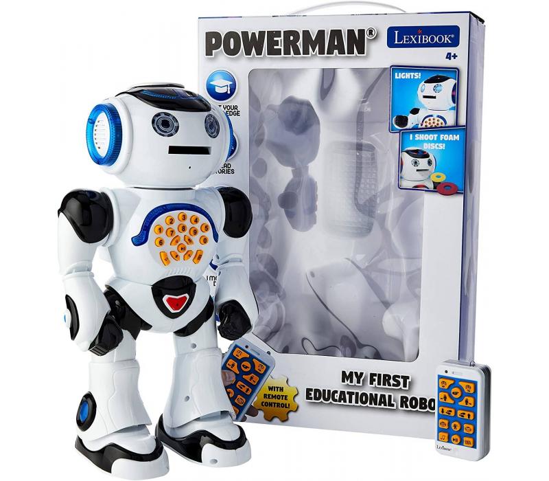 Magyarul beszélő Oktató-Szórakoztató-Interaktív POWERMAN® okos Robot távirányítóval