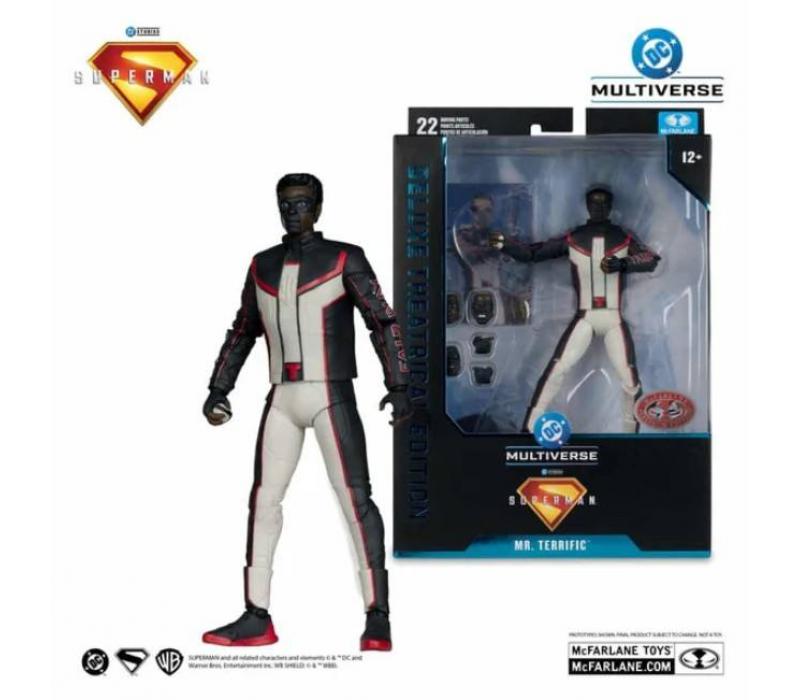 DC Comics Deluxe 18 cm-es Figura – Superman The Movie - Mr. Terrific (ritka) DC Comics Deluxe 18 cm-es Figura – Superman The Movie - Mr. Terrific (ritka)
