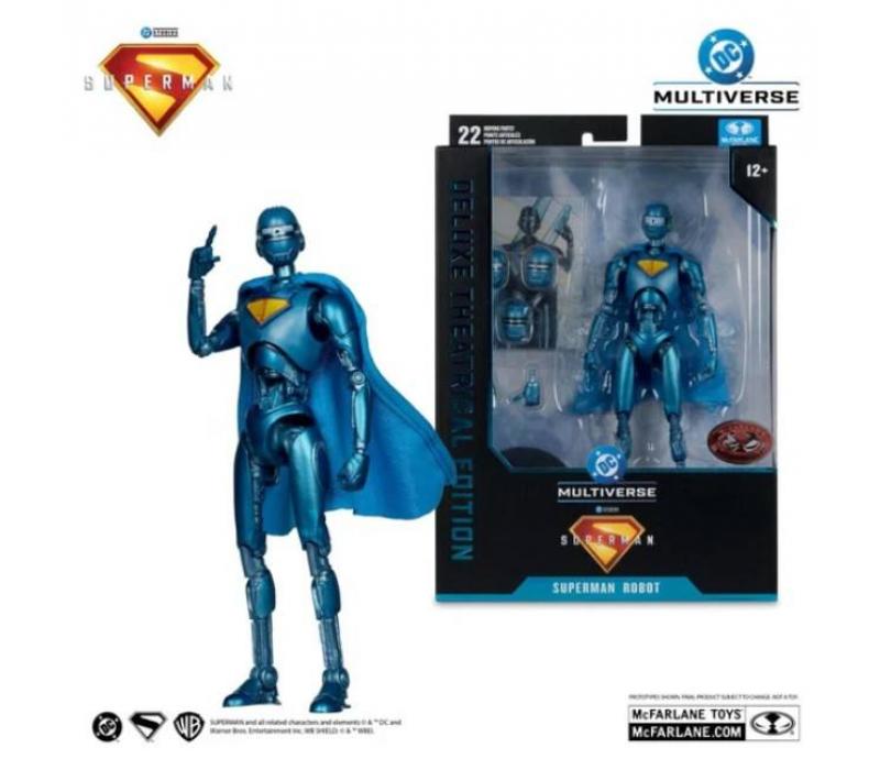 DC Comics Deluxe 18 cm-es Figura – Superman The Movie - Superman Robot (ritka) DC Comics Deluxe 18 cm-es Figura – Superman The Movie - Superman Robot (ritka)