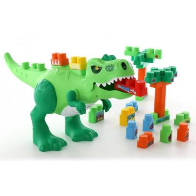 Molto Blocks dínós építőjáték, 30 darabos