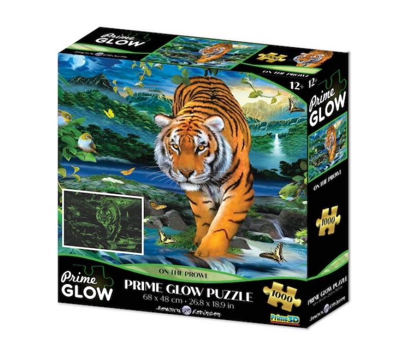 Tigris neon puzzle, 1000 darabos
