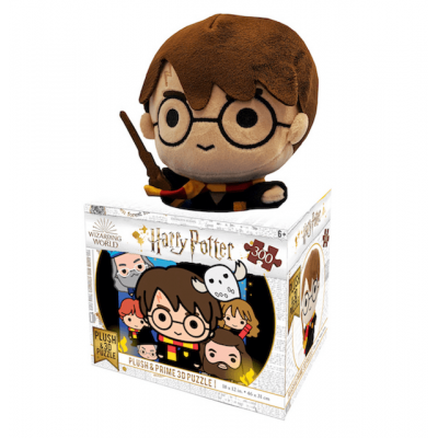Harry Potter 300 darabos 3D puzzle plüss játékkal