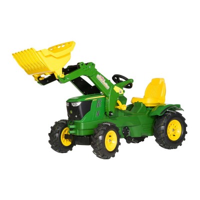 Rolly Farmtrac John Deere 6210R pedálos traktor markolóval